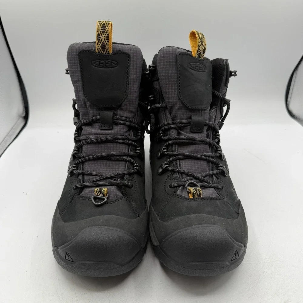 Keen Revel IV Polar Boots Men Sz 8 Black/Magnet Waterproof Insulated 200G Hiking
